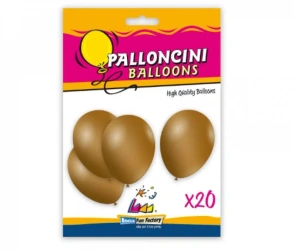 Balony metaliczne złote 26cm 20szt - Super Power