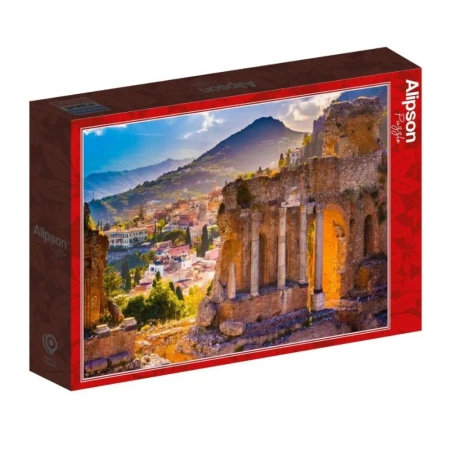 Puzzle 1000 Włochy, Taormina, Widok na teatr - Alipson