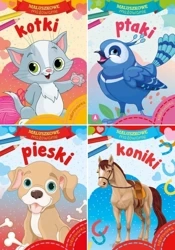 Maluszkowe malowanie: Kotki/ Pieski/ Ptaki/ Koniki - praca zbiorowa