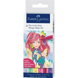 Pisaki Pitt Artist Pen Manga Shojo 6szt - Faber Castell