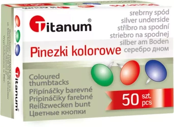 Pinezki Met Kol Op50szt pudełko A 10