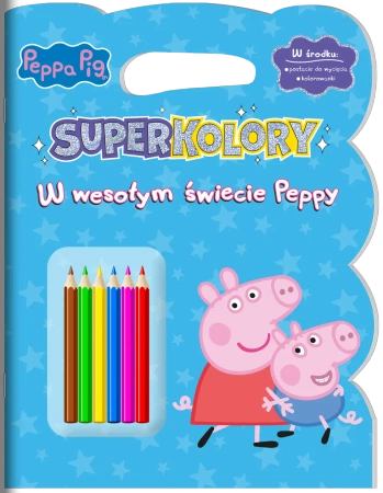 W wesołym świecie Peppy. Świnka Peppa. SuperKolory - Opracowanie zbiorowe