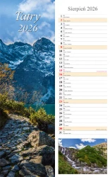 Kalendarz 2026 ścienny pasek Tatry - Radwan