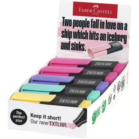 Zakreślacz mini TXTLNR mix (10szt) - Faber Castell