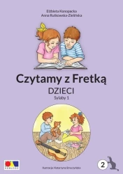 Czytamy z Fretką cz.2 Dzieci. Sylaby 1 - Elżbieta Konopacka, Anna Rutkowska-Zielińska, Kat