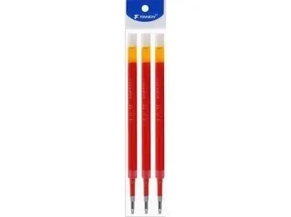 Wkład żelowy F-Vigor 0,5mm czerwony 3szt - Fandy