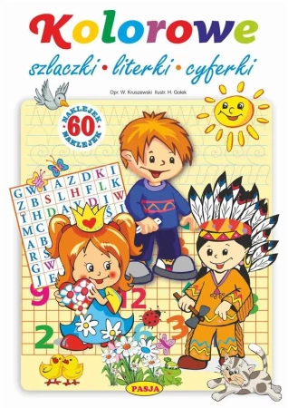 Kolorowe szlaczki, literki, cyferki - Włodzimierz Kruszewski, Halina Gołek