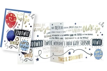 Karnet HR-003 Urodziny męskie - Kukartka