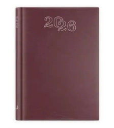 Kalendarz 2026 A5 dzienny standard bordowy - Edycja Świętego Pawła