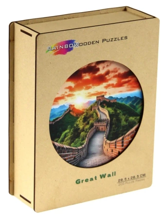 Puzzle 200 drewniane kolorowe Wielki Mur Chiński - EUREKA 3D