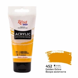 Farba akrylowa golden ochre 452 75ml - Rosa
