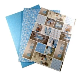 Karton 300g baby 24x34cm 3 arkusze MIX - Galeria Hobby