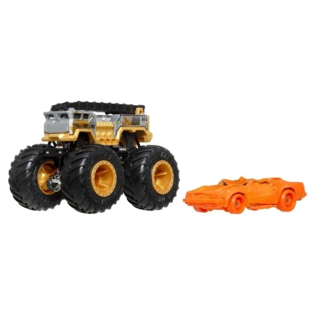 Hot Wheels Monster Trucks Pojazd 1:64 + Autko - Mattel