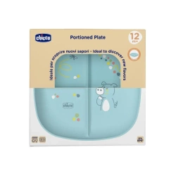 Talerz 3-dzielny niebieski 12m+ - Chicco