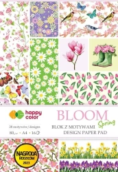 Blok A4 16 ark z motywami Bloom Spring - GDD