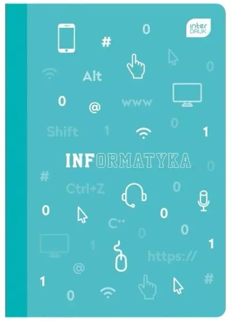 Zeszyt A5/60K kratka PP Informatyka (10szt) - INTERDRUK