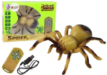 Pająk Tarantula zdalnie sterowany żółty - Leantoys