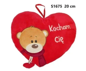 Poduszka Serce miś 20cm - Sun-Day