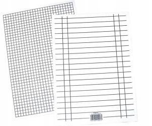 Liniuszek A5 kratka/linia 170g (10szt) - INTERDRUK