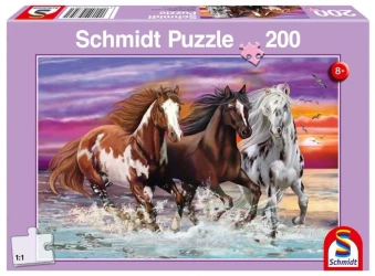 Puzzle 200 Trzy dzikie konie G3 - Schmidt