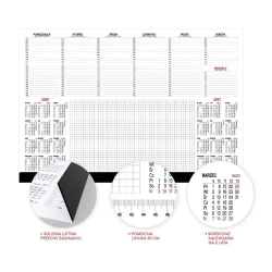 Kalendarz 2026 biuwar 57,9x39,6cm - O-press