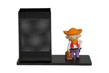 Przybornik biurkowy z figurką: Lolek Kowboj - Tisso Toys