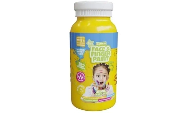 Farba dla malowania palcami żółta 250ml - Boti