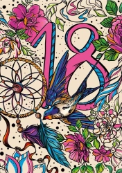 Karnet A5 Neon 18 Dziewczyna - Henry