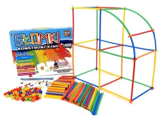 Słomki konstrukcyjne 408 elementów - Pro Kids