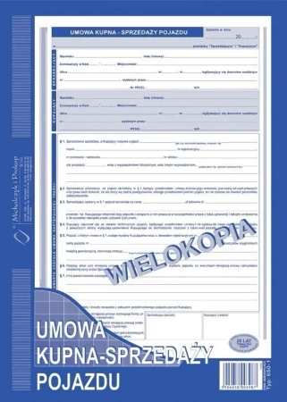 Umowa kupna - sprzedaży pojazdu 650-1 - Michalczyk i Prokop