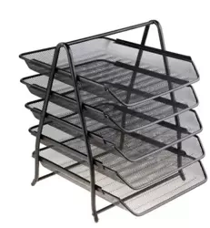 Półka na akta czarna - NET