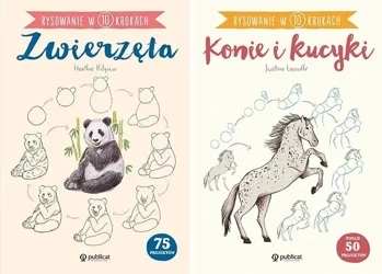 Rysowanie w 10 krokach konie i kucyki + zwierzęta Nauka rysowania - Heather Kilgour