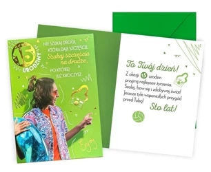 Karnet Urodziny 15 chłopak - Kukartka