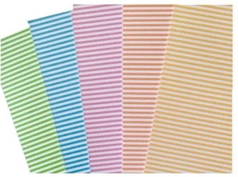 Karton obustronny paski 300g 24x34cm 5 ark MIX - Galeria Hobby