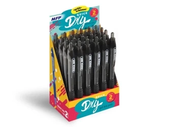 Display Długopis żelowy QUICK DRY czarny 24 szt. 6001211 - MFP