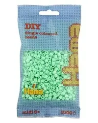 Hama Midi Koraliki w woreczku 1000 miętowe pastelowe