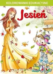 Jesień - kolorowanka edukacyjna - praca zbiorowa