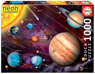 Puzzle 1000 Układ Słoneczny fluorescencyjne 109913 - Educa