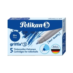 Wkłady Griffix Roller 5szt niebieskie - PELIKAN