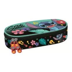 Piórnik saszetka z wewnętrzną klapką Stitch mint - ST-MAJEWSKI