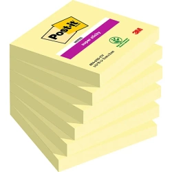 Karteczki samoprzylepne Super Sticky żółte 76x76mm 1x90szt. - POST-IT