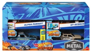 Hot Wheels Pojazd z napędem pull-back mix (8szt) - Mattel