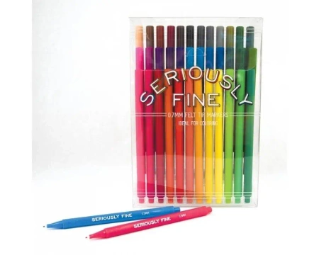 Cienkopisy Seriously Fine Tip 36 flamastrów - Kolorowe Baloniki