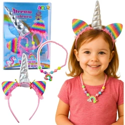 Opaska jednorożec + Naszyjnik - Leantoys