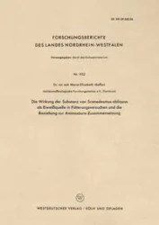 Die Wirkung Der Substanz Von Scenedesmus Obliquus ALS Eiweissquelle in Futterungsversuchen Und Die Beziehung Zur Aminosaure-Zusammensetzung - Meffert Maria-Elisabeth
