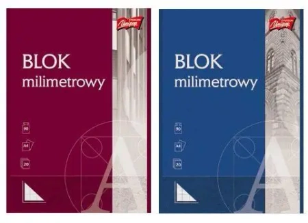 Blok milimetrowy A4/20K (10szt) - UNIPAP