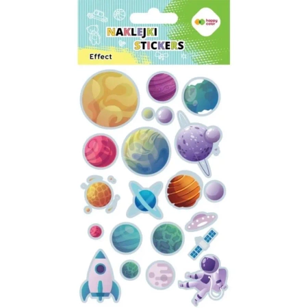 Naklejki Planets 10x20cm HAPPY COLOR - GDD