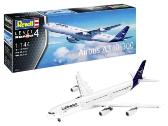 Samolot. Airbus A340-300 Lufthansa New Livery - Revell