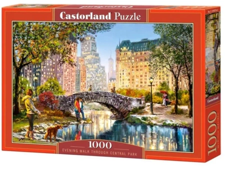 Puzzle 1000 Ewening Walk Central Park CASTOR - Castorland