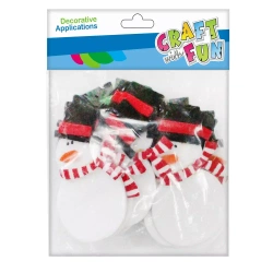 Craft with Fun Ozdoba dekoracyjna Filc Balwan samoprzylepna 18szt 12/288